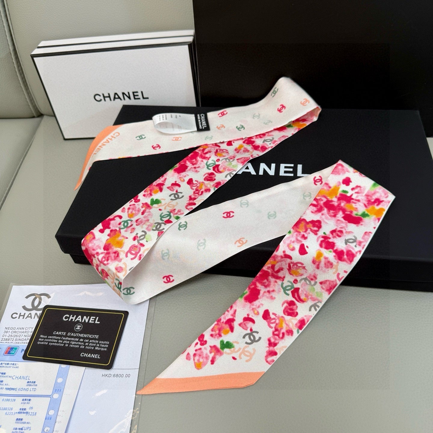 CC Twilly Small Scarf 120cm Silk 825669