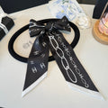 CC Twilly Mini Scarf Black Silk Twill 290520