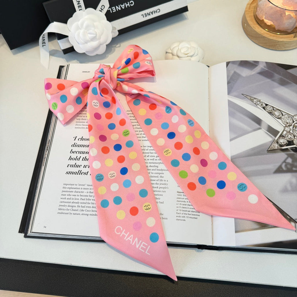 CC Twilly Mini Scarf Pink Multicolor Silk 280926