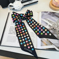 CC Twilly Mini Scarf Black Multicolor Silk 280925