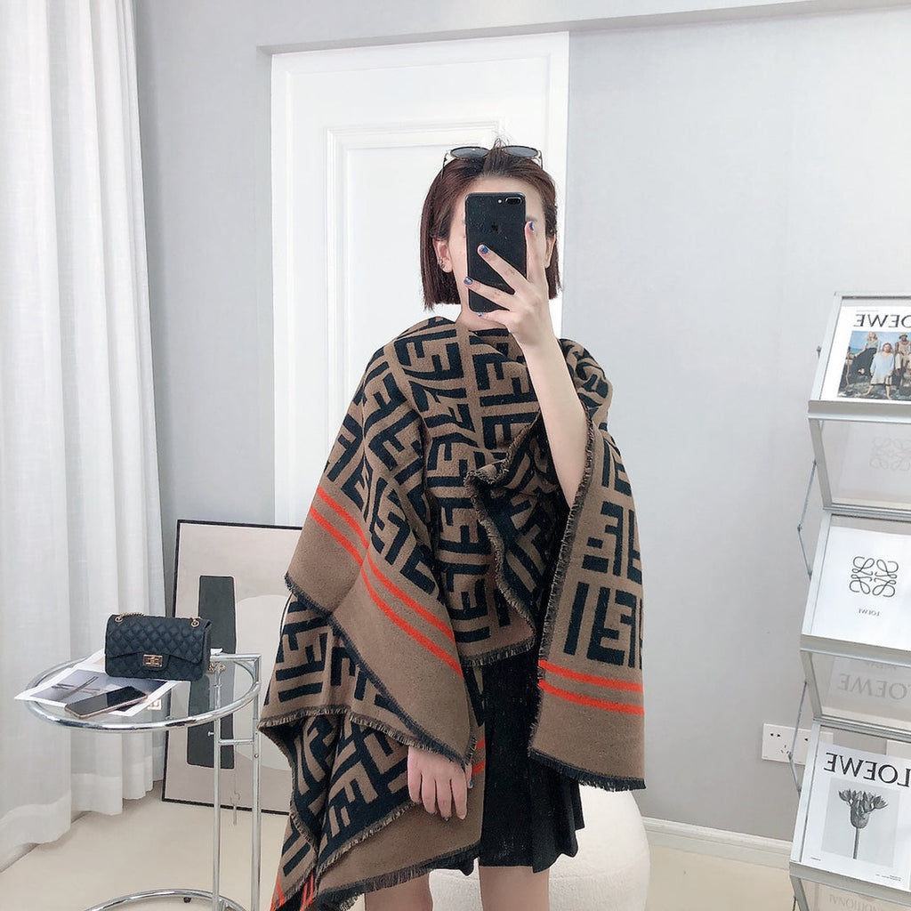 FF 140CM Two-tone Brown Red Wool 103729