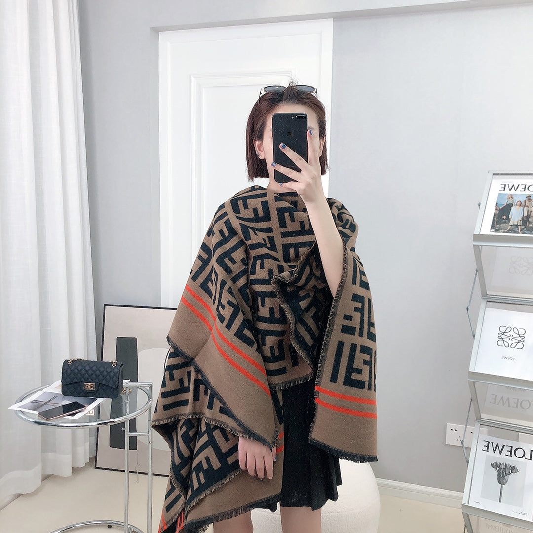 FF 140CM Two-tone Brown Red Wool 103729
