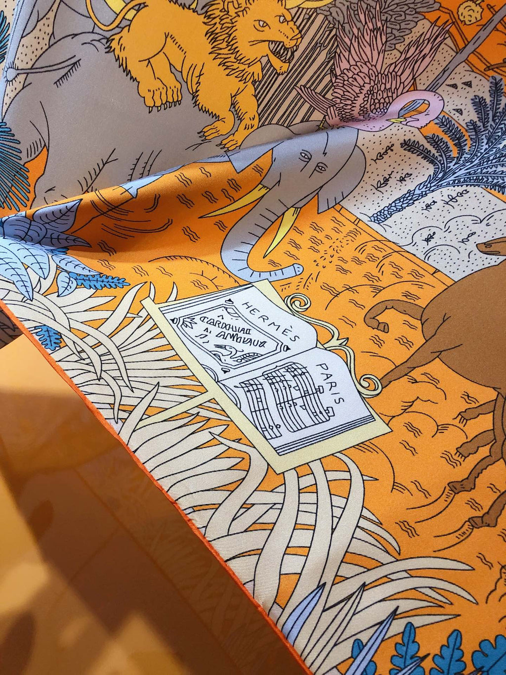 Le Carnaval Des Animaux Scarf 90 CM In Colorful Silk Twill 288862