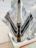 CD 26s Scarf 90cm In Silk 198371