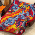 HM 25s Scarf 140cm Red Orange Cashmere 976205