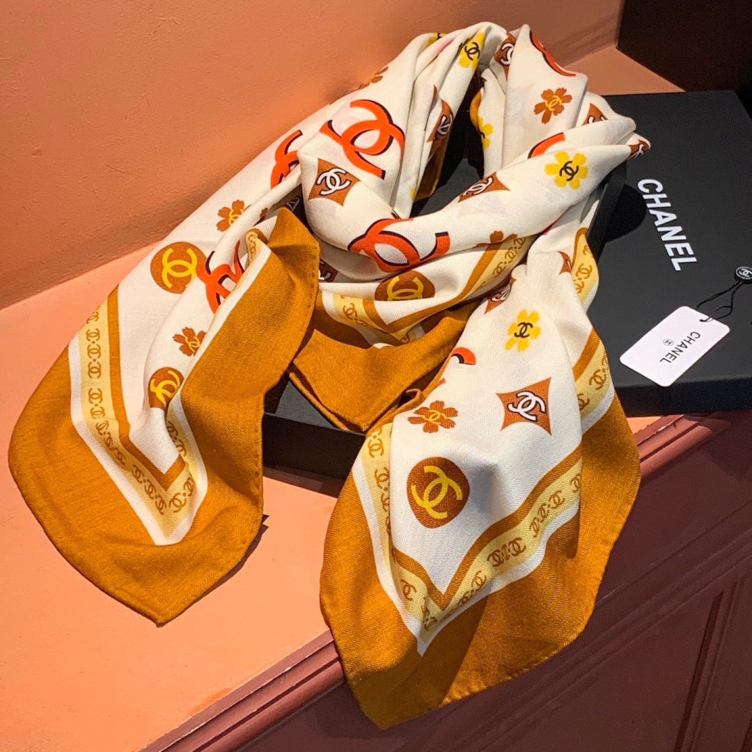 CC 26s Scarf 140 In Cashmere Silk 306121