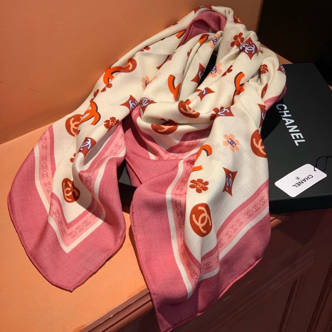 CC 26s Scarf 140 In Cashmere Silk 306123