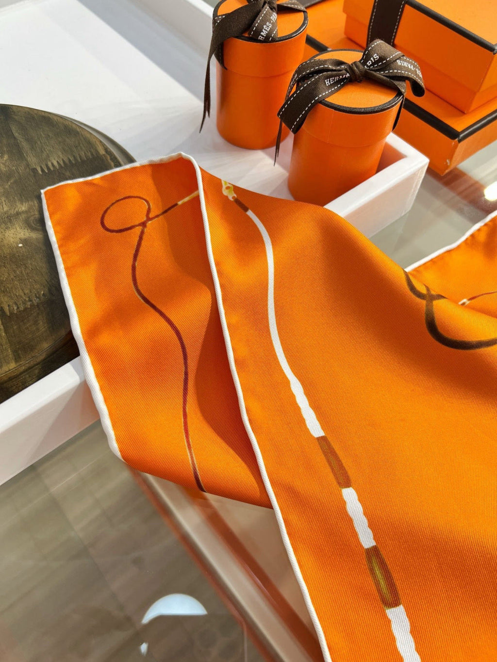 HM 26s Printed Square Scarf 88 In Silk 309923