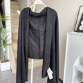GG Houndstooth Scarf 180CM Black Cashmere 288129