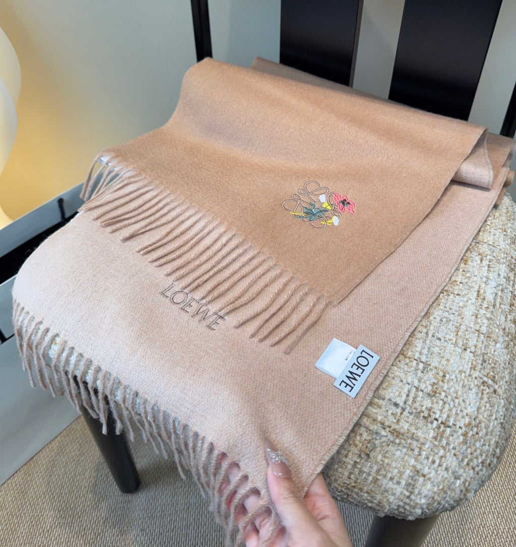 Loewe Scarf 180CM Dark Beige Cashmere 969473