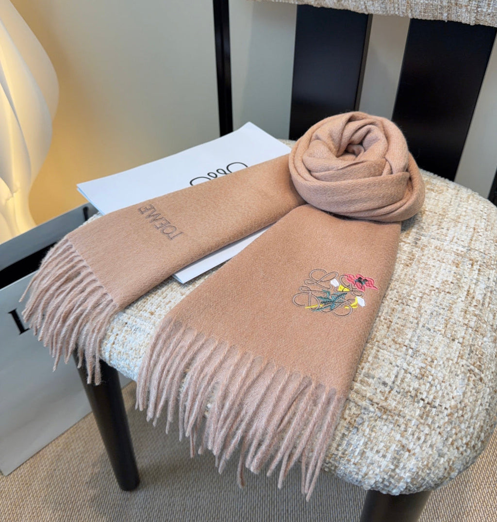 Loewe Scarf 180CM Dark Beige Cashmere 969473