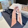 CC Twilly Mini Scarf 120cm Light Pink Mulberry Silk 945733