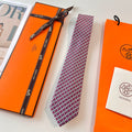 HM Carre d'As Tie Pink Twill Silk 210008