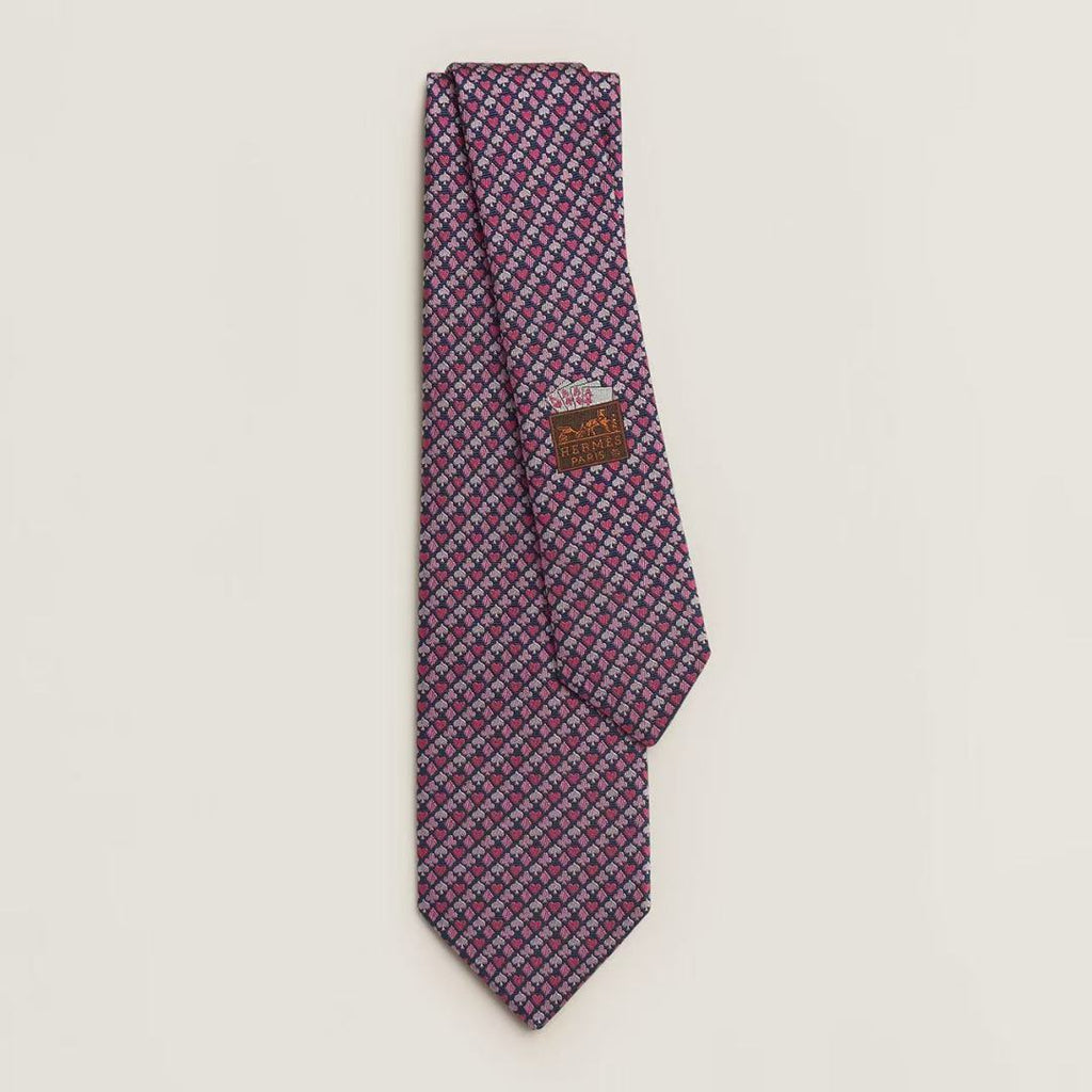 HM Carre d'As Tie Pink Twill Silk 210008