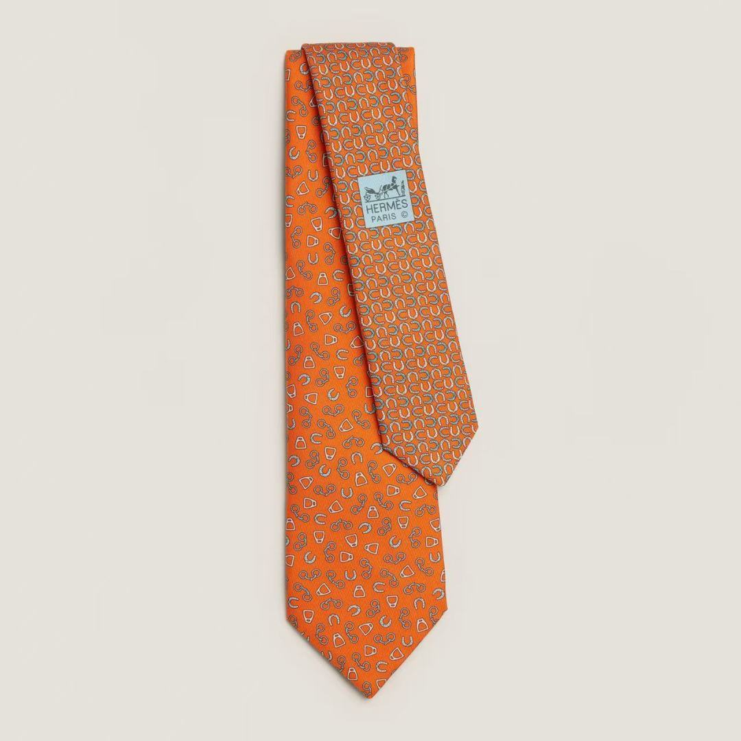 HM Metal en Vrac Twillbi Tie Orange Twill Silk 212113