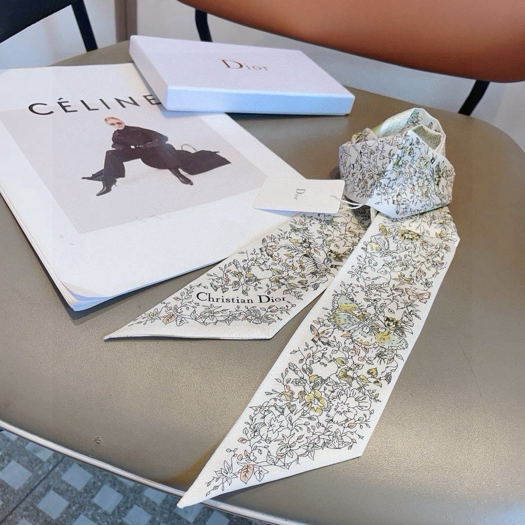 CD 26s Scarf 100cm In Silk 309514