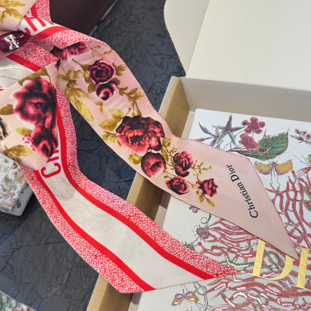 CD 26s Scarf 100cm In Silk 309536