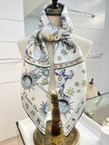 CD 26s Scarf 90cm In Silk 274731