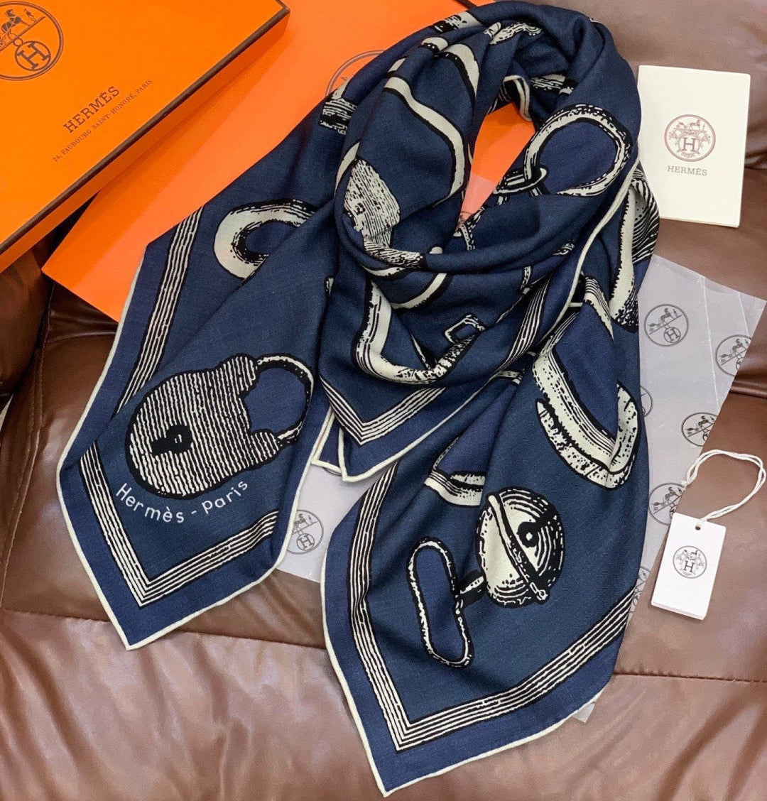 HM 26s Scarf 140 In Cashmere And Silk 303157