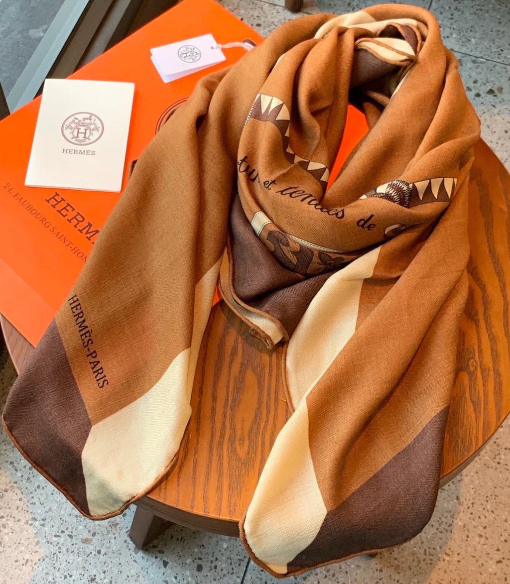 HM 26s Scarf 140 In Cashmere And Silk 304241