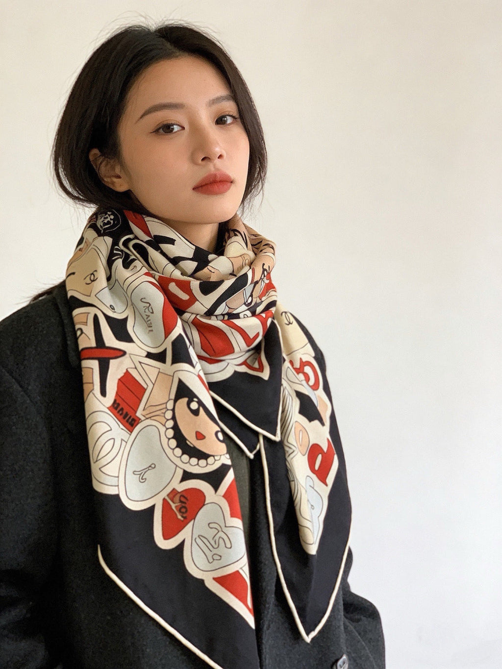 CC 26s Scarf 140 In Silk Cashmere 309866