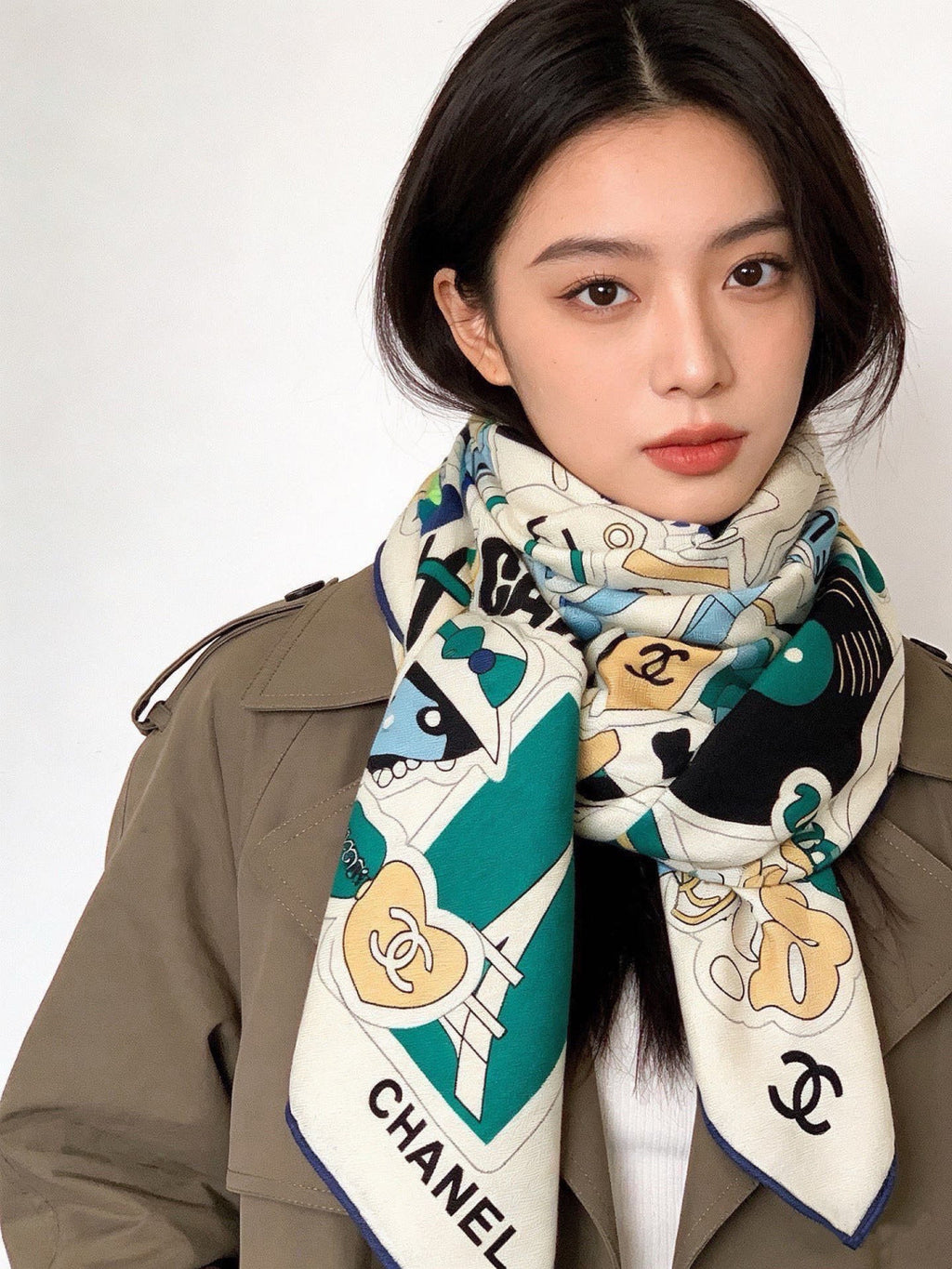 CC 26s Scarf 140 In Silk Cashmere 309868