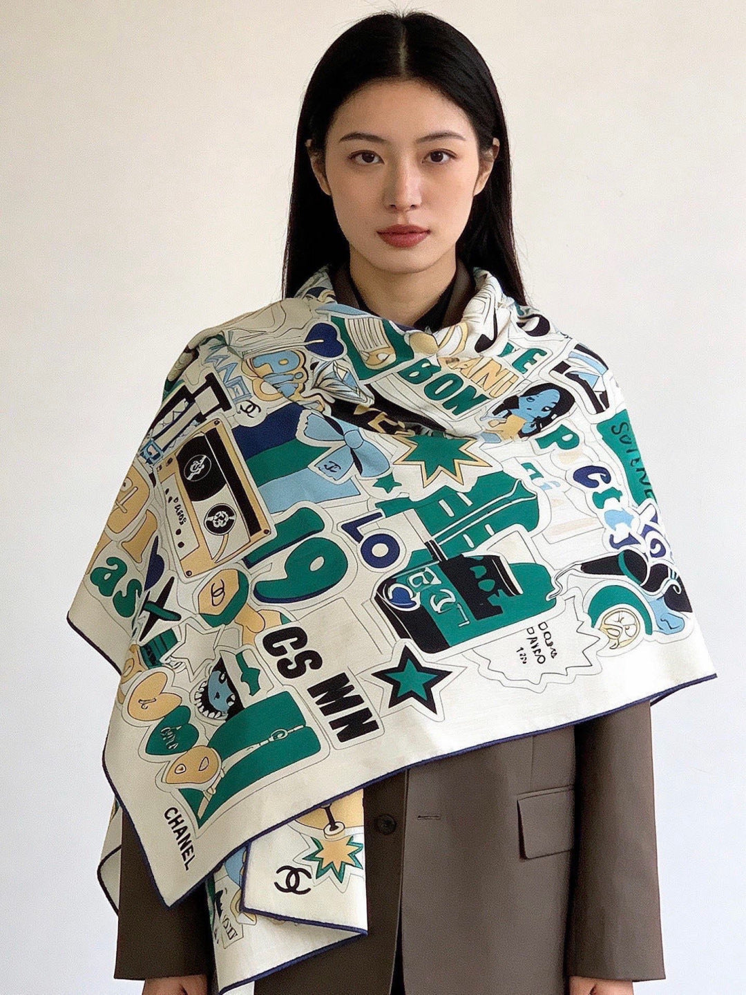 CC 26s Scarf 140 In Silk Cashmere 309868