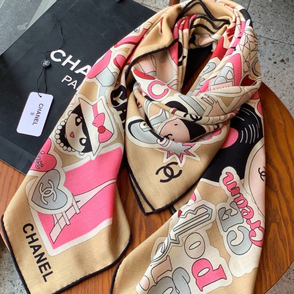 CC 26s Scarf 140 In Cashmere Silk 309870
