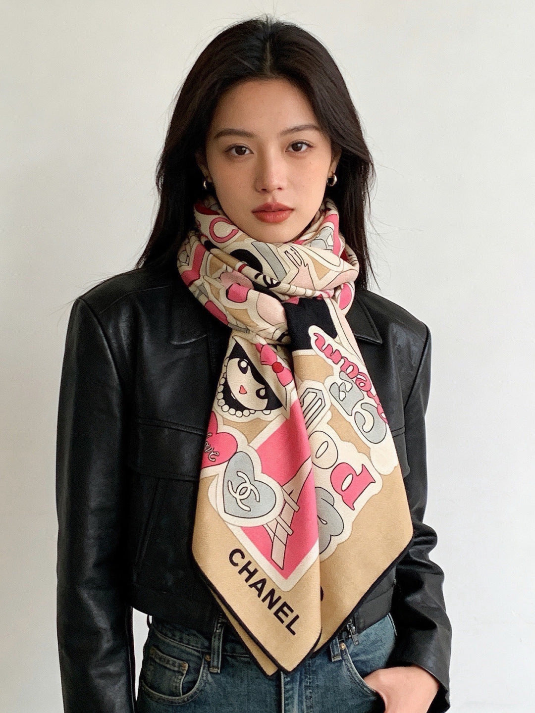 CC 26s Scarf 140 In Cashmere Silk 309870