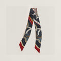 HM Twilly Mini Scarf 105 Creme Blue Terracotta Silk Twill 153180
