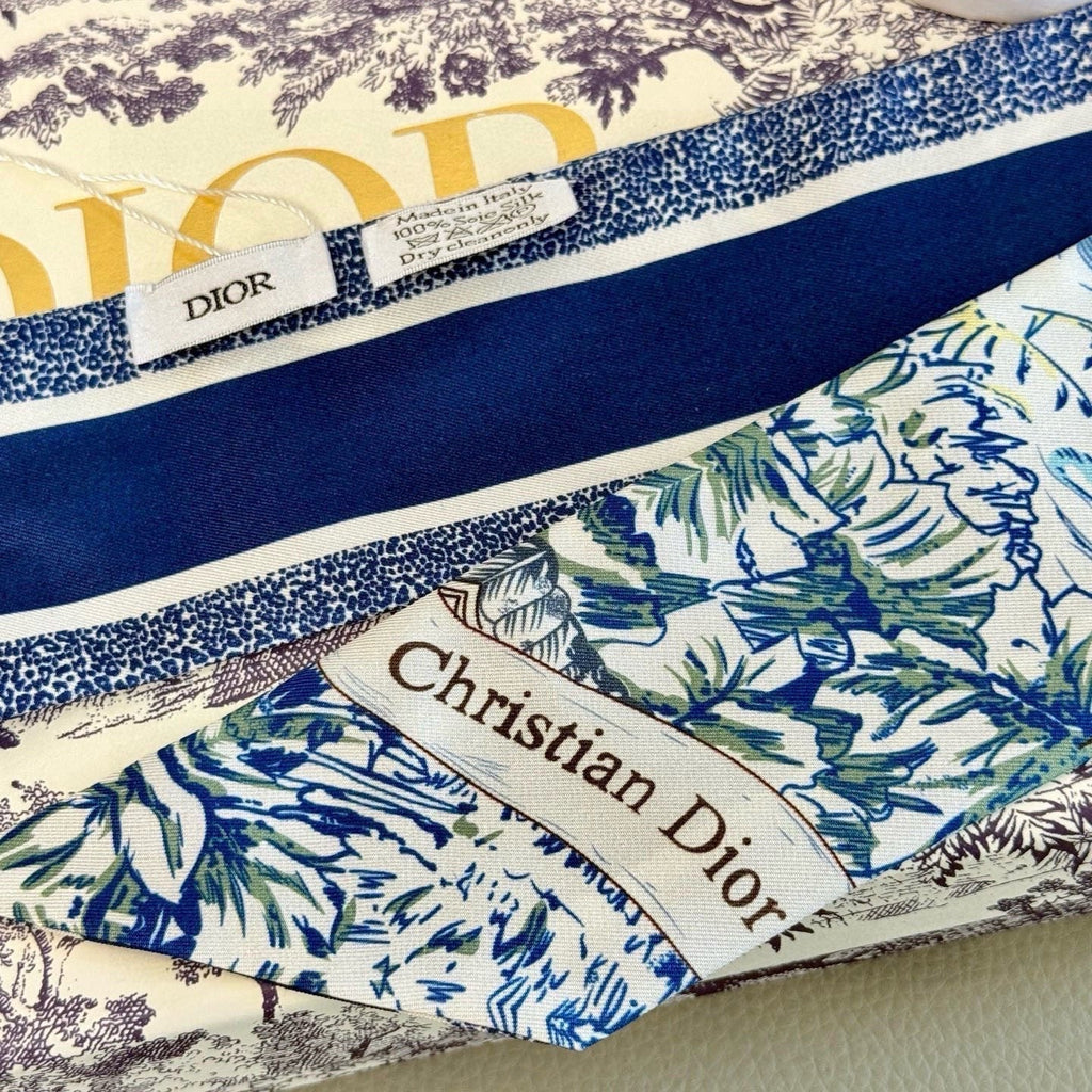 CD 26s Scarf 100cm In Silk 305845