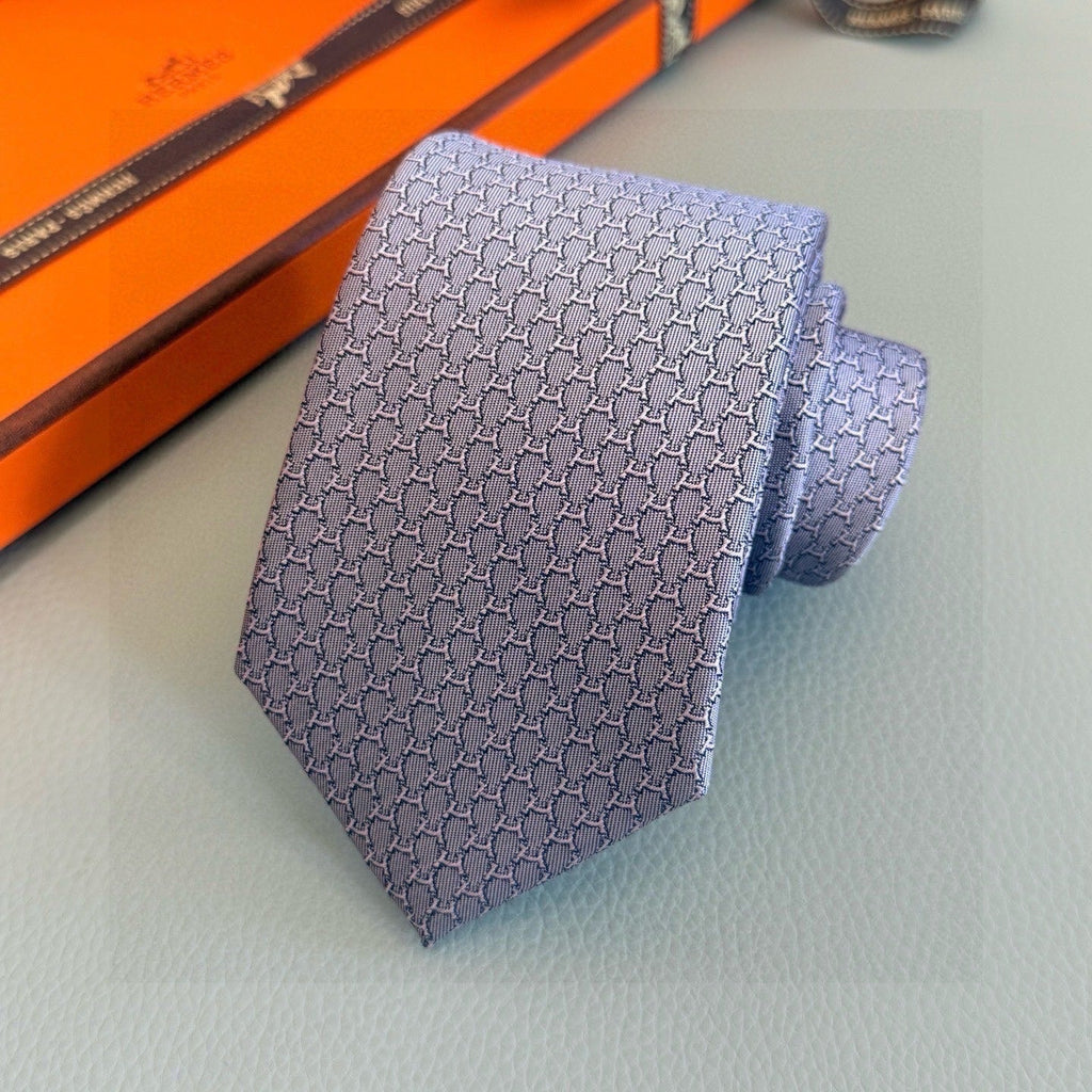 HM Hilario Tie Light Purple Twill Silk 209998