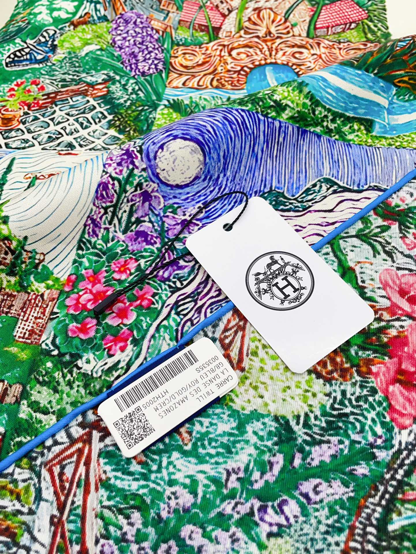 Eleftheria Scarf 90 CM In Colorful Silk Twill 193831