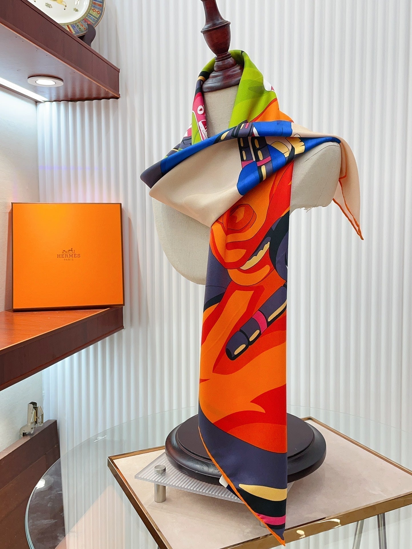 Horse Reality Scarf 90 CM In Colorful Silk Twill  279120