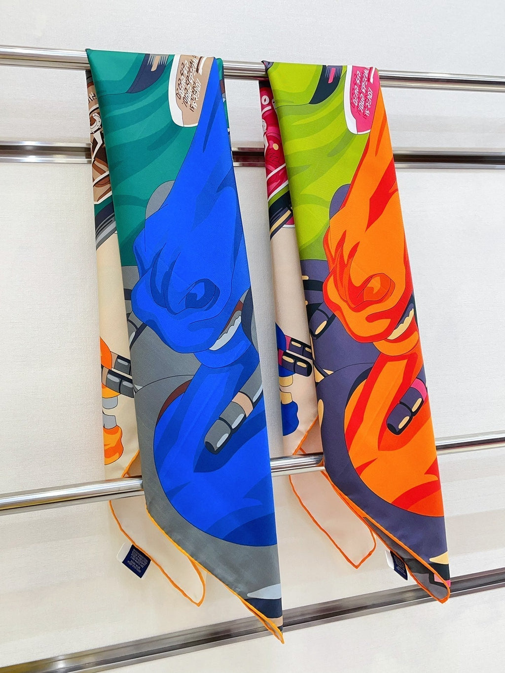 Horse Reality Scarf 90 CM In Colorful Silk Twill  279120