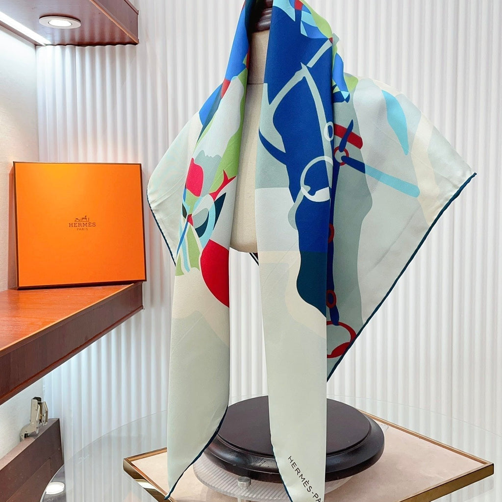 Scarf 90 CM In Colorful Silk Twill 233120