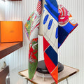 En Studio Scarf 90 CM In Colorful Silk Twill  235406