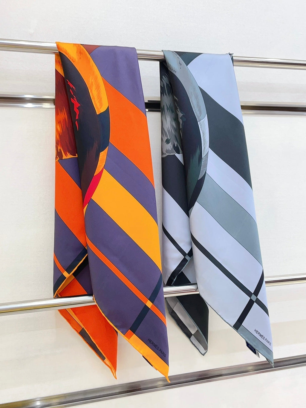 Rocabar De Rire Scarf 90 CM In Colorful Silk Twill 246405