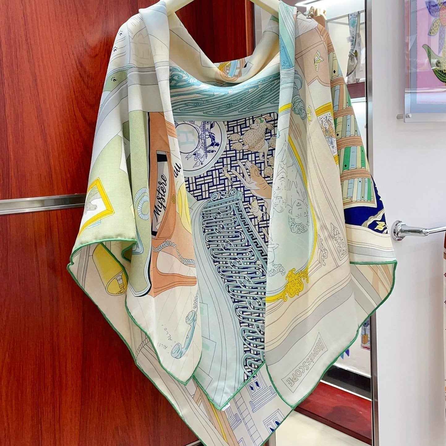 Mystere Au 24 Scarf 135 CM In Colorful Cashmere And Silk 247639