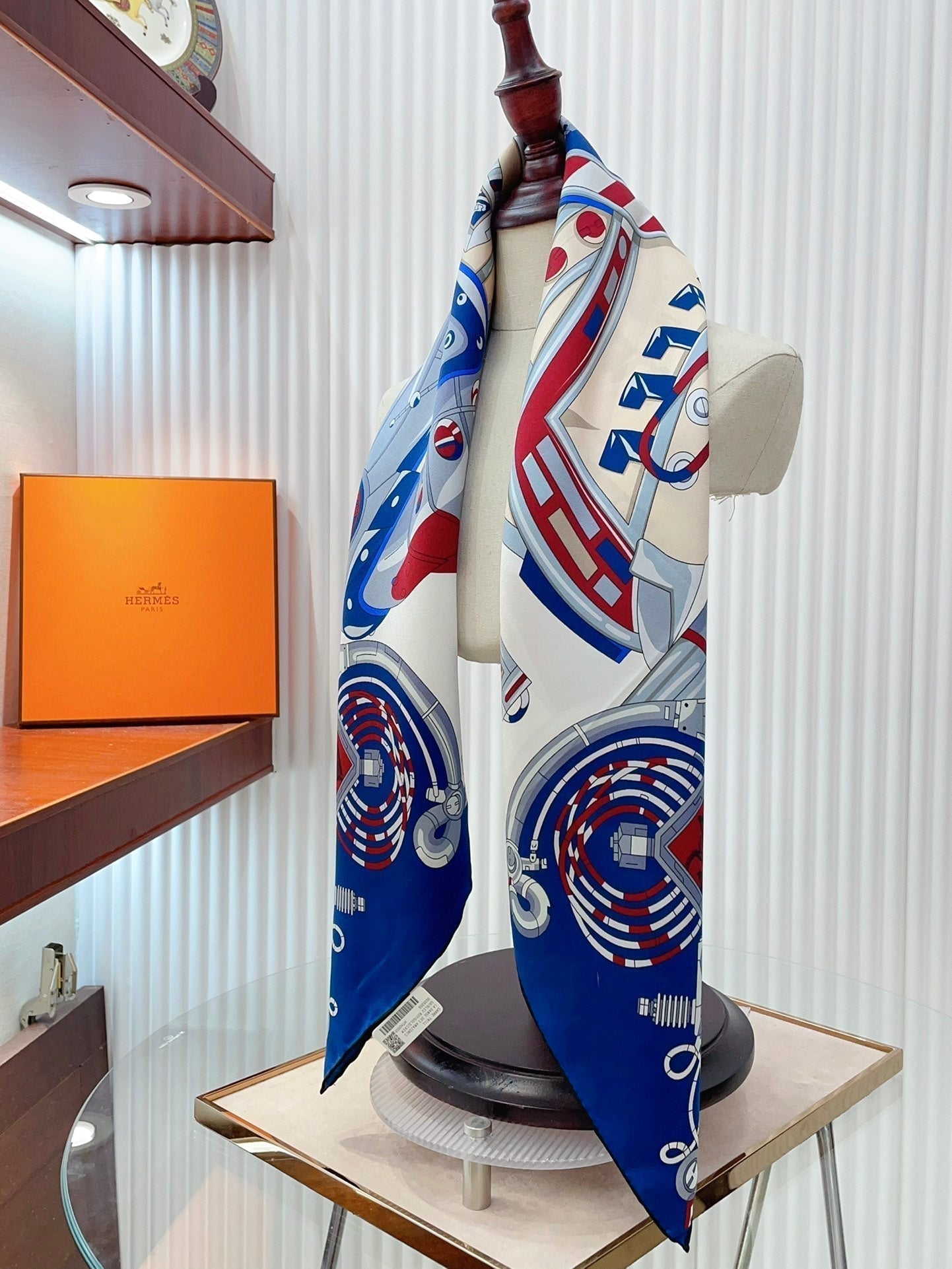 Neo Brandebourgs Scarf 90 CM In Colorful Silk Twill  257433