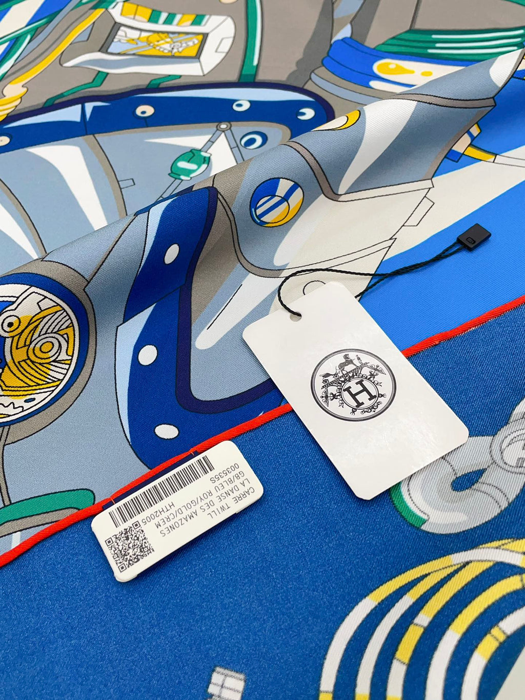 Neo Brandebourgs Scarf 90 CM In Colorful Silk Twill  257435