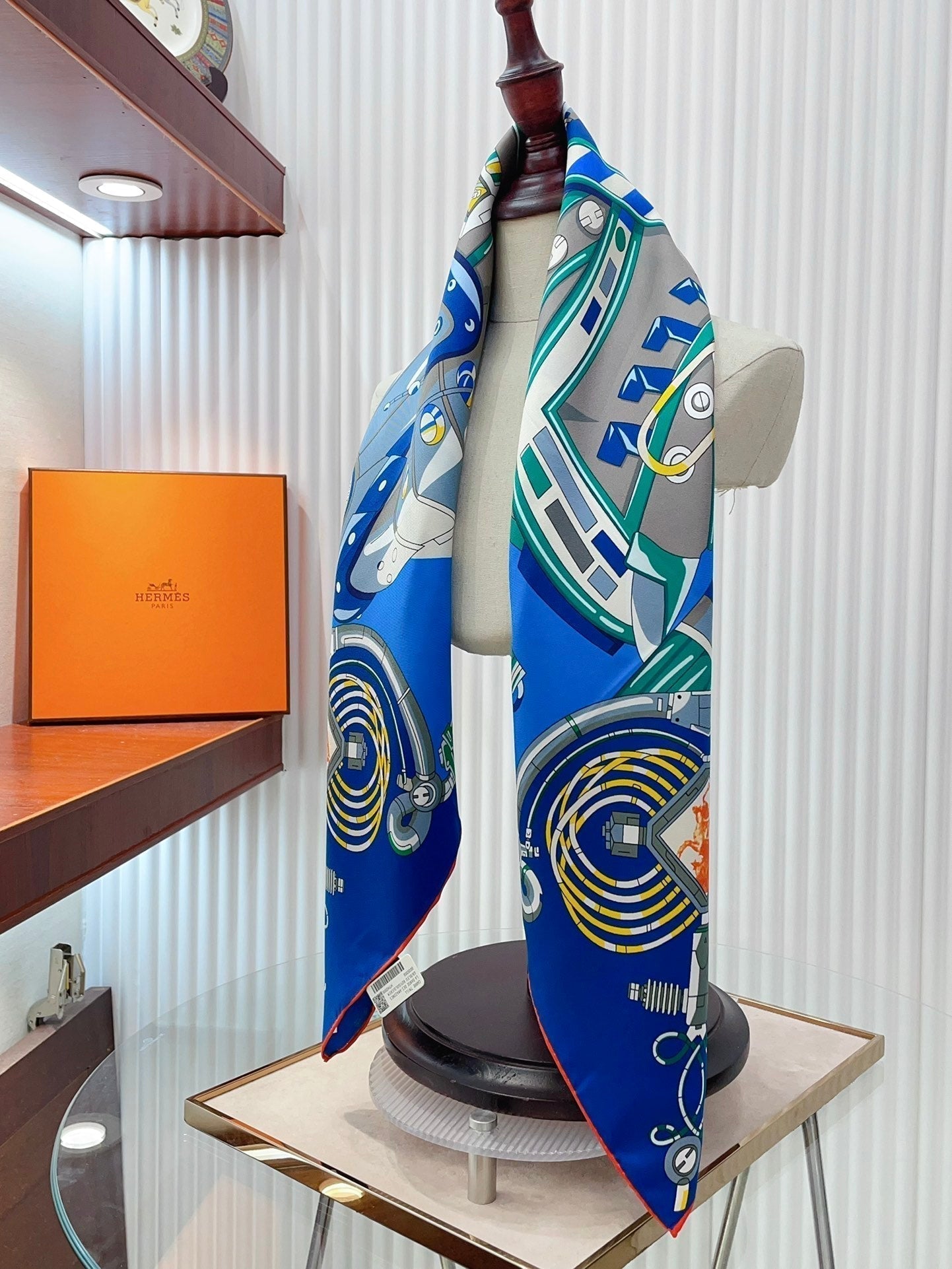 Neo Brandebourgs Scarf 90 CM In Colorful Silk Twill  257435