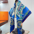 Neo Brandebourgs Scarf 90 CM In Colorful Silk Twill  257435