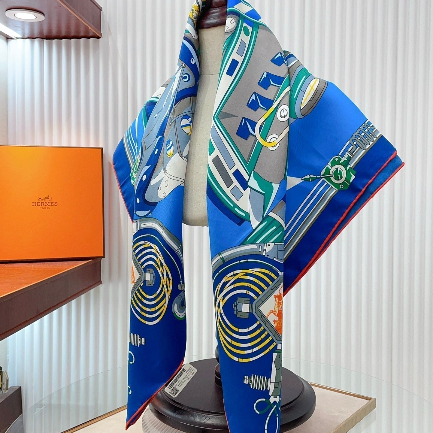 Neo Brandebourgs Scarf 90 CM In Colorful Silk Twill  257435