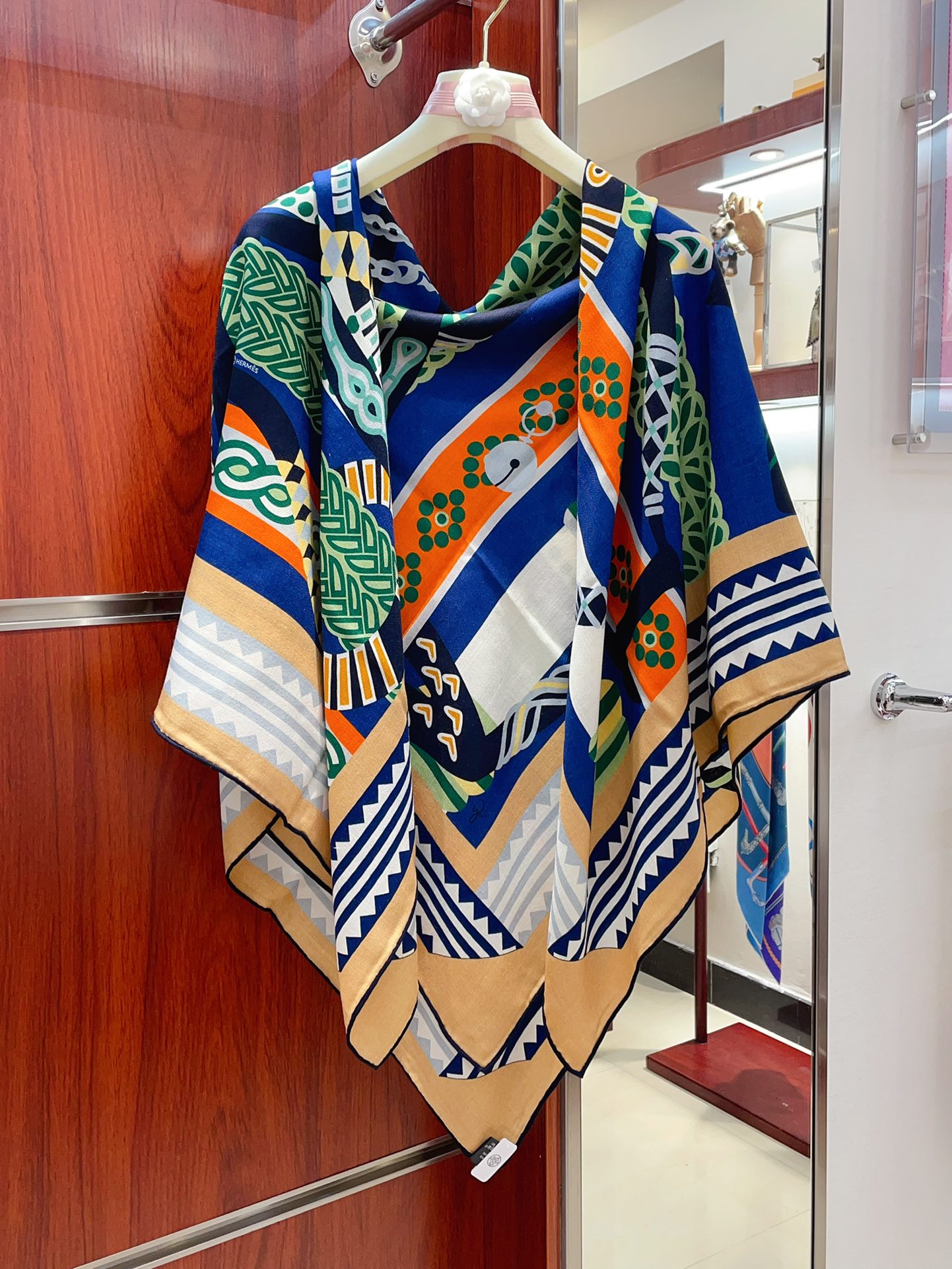 Fantaisie d'Etriers Shawl 135 CM In Colorful Cashmere And Silk 276554