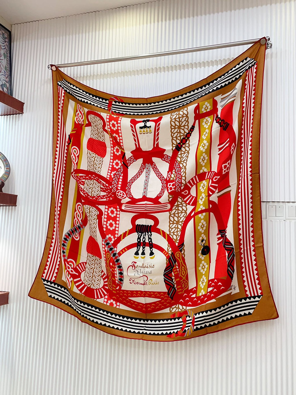 Fantaisie d'Etriers Shawl 135 CM In Colorful Cashmere And Silk 276555