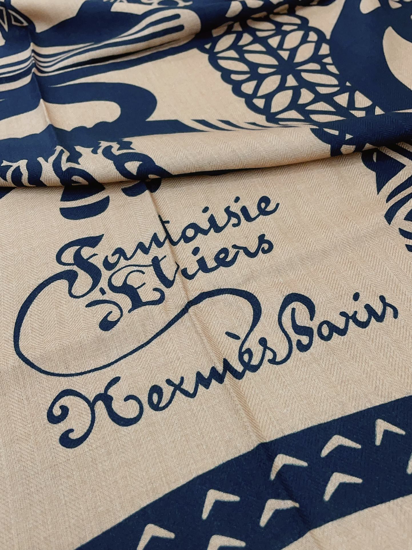 Fantaisie d'Etriers Shawl 135 CM In Colorful Cashmere And Silk 276557