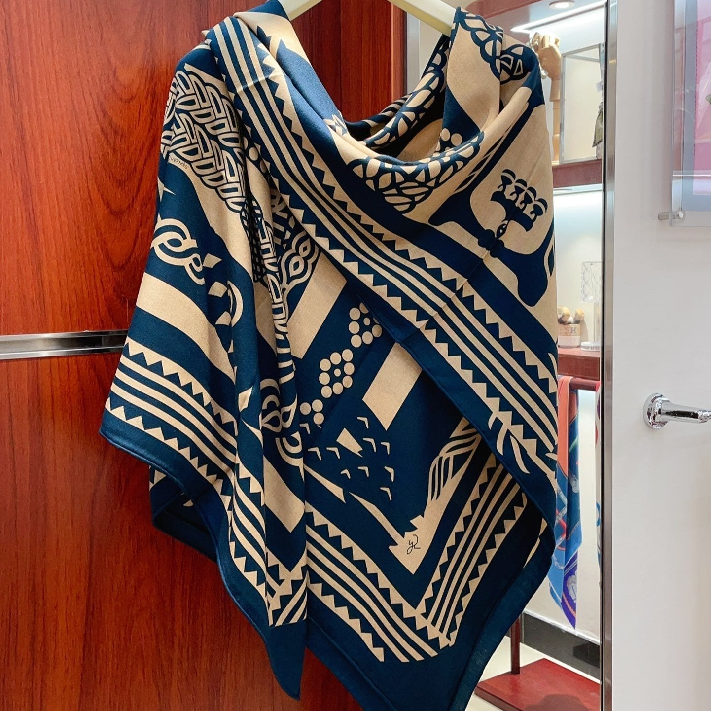 Fantaisie d'Etriers Shawl 135 CM In Colorful Cashmere And Silk 276557