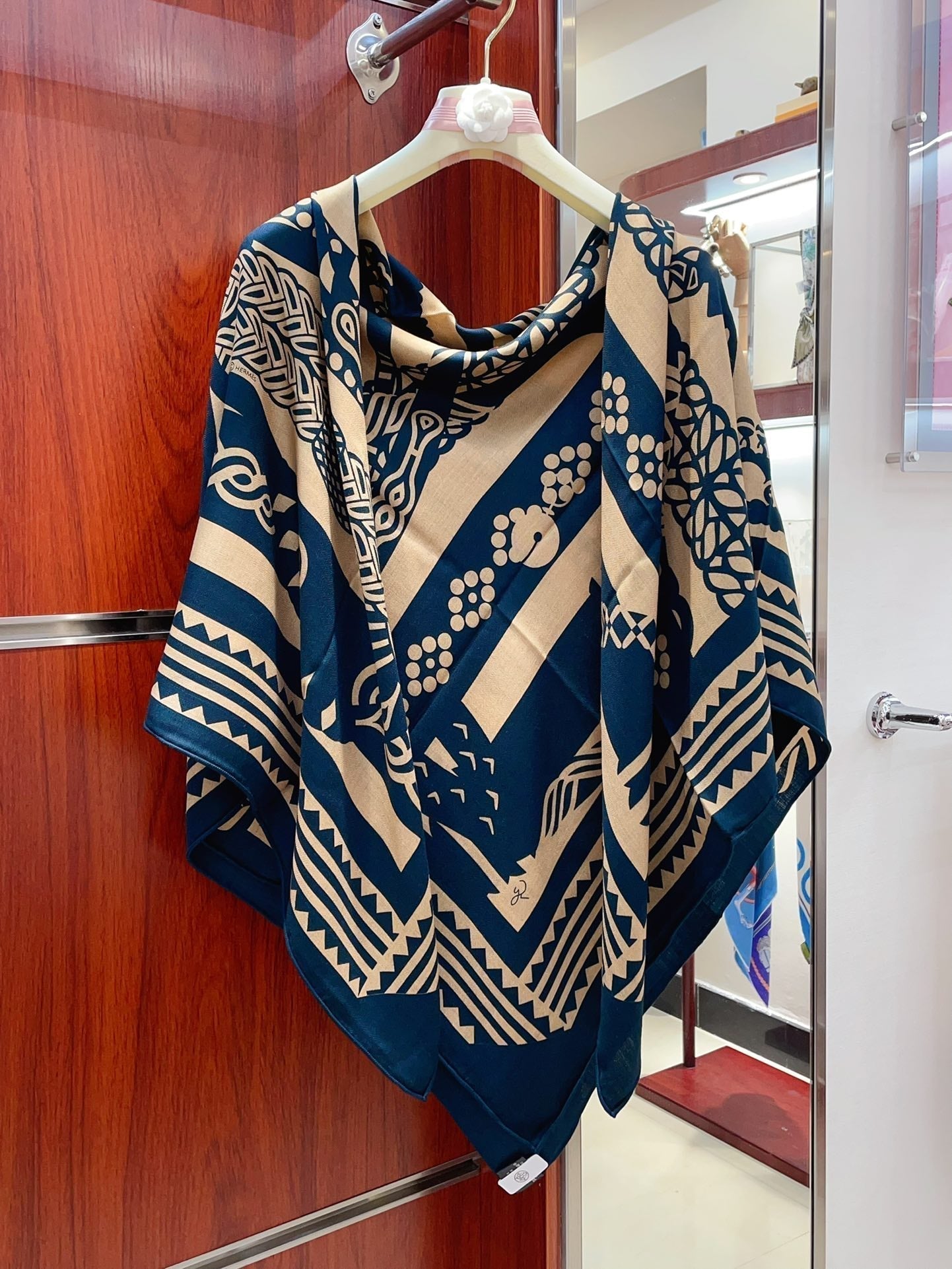 Fantaisie d'Etriers Shawl 135 CM In Colorful Cashmere And Silk 276557