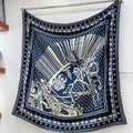 Cheval Punk Bandana Scarf 135 CM In Colorful Cashmere And Silk 304390